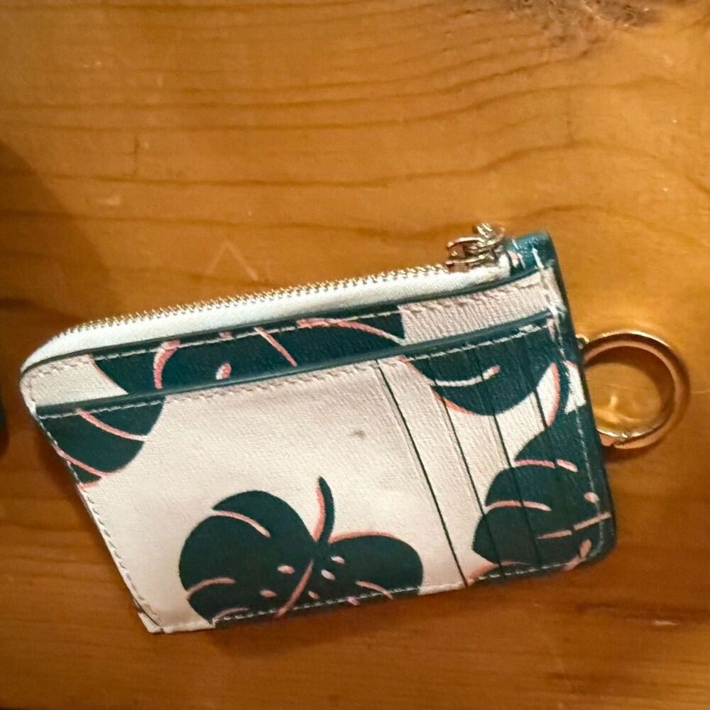 Kate Spade Monstera Leaf Wallet and Card Holder